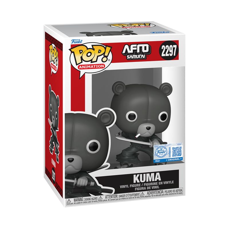 Funko Pop! Animation Afro Samurai Kuma Vinyl Figure, Exclusive Collectible with Authentication, #2297, 3.9 Inches