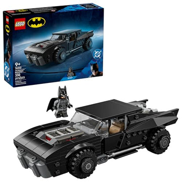 LEGO DC Batman: The Batman Batmobile Building Toy for Kids - Building Blocks W/Batman Minifigure & Golden Coin - Super Hero Room Decor for Boys