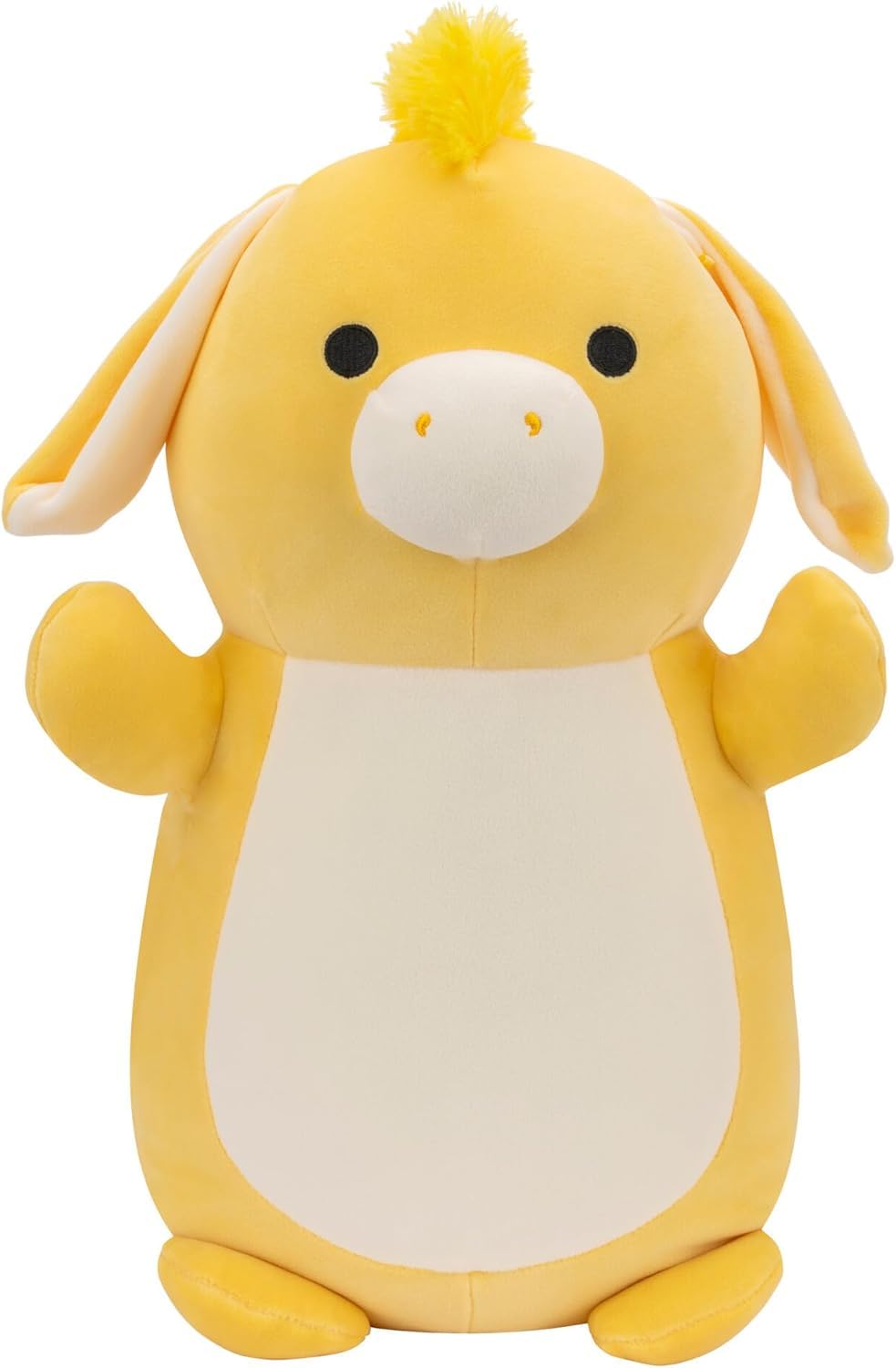 Squishmallows Original 10 inch HugMees Gavyn The Yellow Donkey - Medium Sized Ultrasoft Official Jazwares Plush, Great Gift for Kids, Girls, Boys