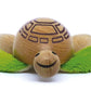 Anamalz Turtle Wooden Animal Toy for Toddlers, Fun and Posable Turtle for Early Learning, Montessori, and STEM, Smooth Natural Wood, Boys and Girls