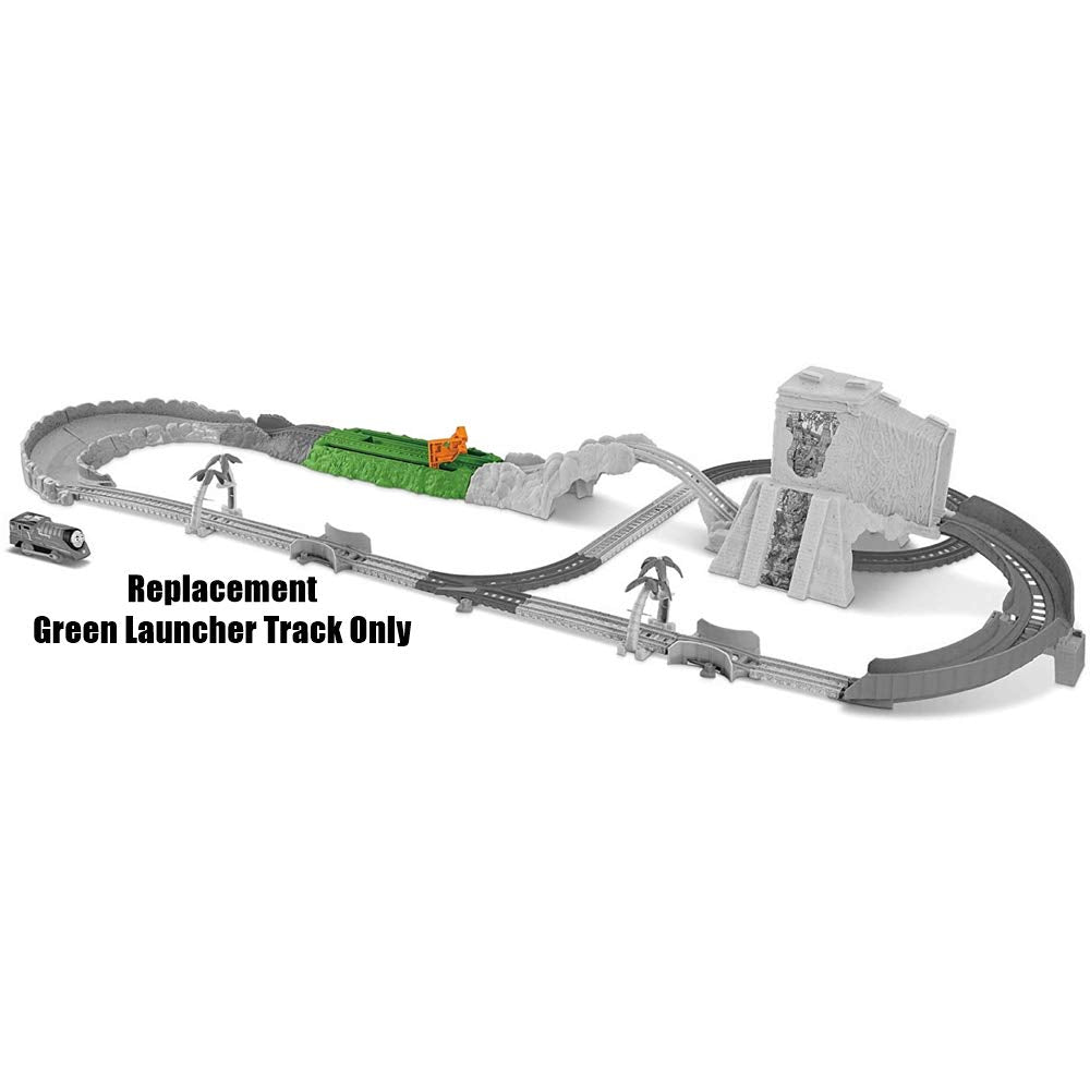 Fisher-Price Replacement Parts for Thomas and Friends Train Set - FJK50 ~ Trackmaster Turbo Jungle Set ~ Replacement Green Launcher Track