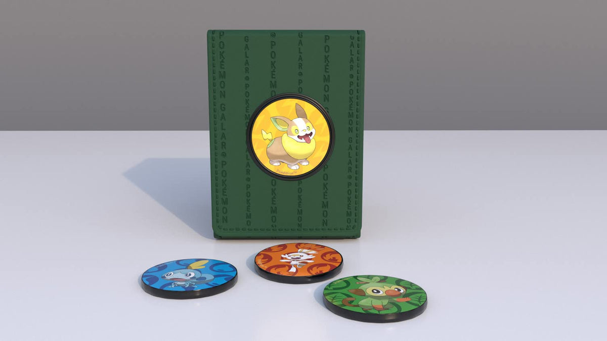 Ultra PRO - Galar Alcove Click Deck Box For Pokemon, MTG, Baseball, Basketball, Soccer and other Trading Cards or Board Games
