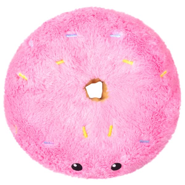 Squishable - Snugglemi Snackers Pink Donut - Comfort Food Collection - 6 in - Soft Toy Collectible Stuffed Animal - Beans