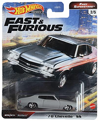 Hot Wheels '70 Chevelle SS, [Gray] Fast Superstars 2/5
