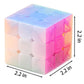 AMAZA 3x3 Speed Cube QiYi Toys 3x3x3 Warrior W Jelly Magic Cube Puzzles Transparent Pastel Color