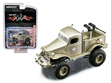 Stacey David's Sargeant Rock 1941 Military Dodge 1/2 Ton 4x4 Pick Up Truck 1/64 Model by Acme/Greenlight