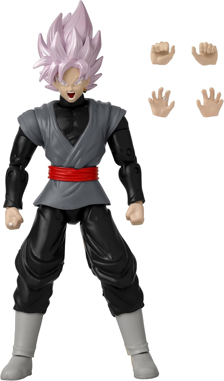 Dragon Stars Series - Dragon Ball Super - Goku Black Rose, 6" Action Figure Power Up Pack