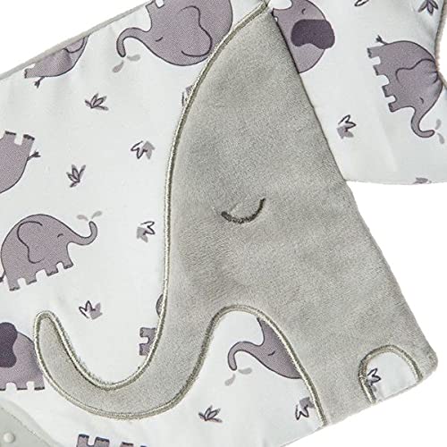 Mary Meyer Afrique Crinkle Teether Toy with Baby Paper and Squeaker, 6 x 6-Inches, Elephant