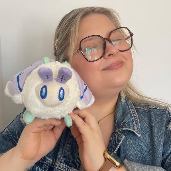 Squishable - Party Snacker Lilac Luna Moth - Garden Collection - 7 in - Soft Toy Collectible Stuffed Animal - Beans