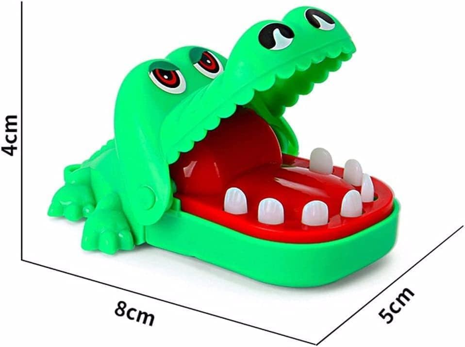 WaigN Green Crocodile Teeth Game for Crocodile Biting Finger Dentist Games, Mini Chomping Alligator Teeth Family Tabletop Party Decor Adult, Car