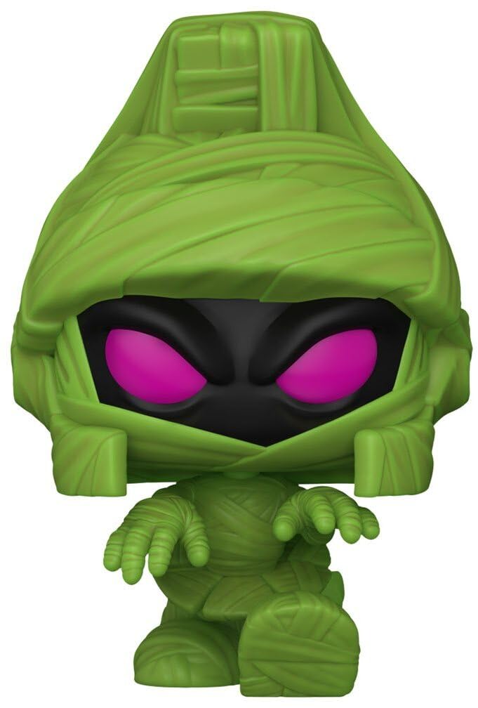Funko Looney Tunes Halloween Marvin The Martian Glow-in-The-Dark Pop! Vinyl Figure #1674 - Entertainment Earth Exclusive with Soft Protector Included