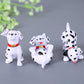 6pcs Mini Dog Figure Cake Toppers, Fairy Garden Miniature Dog Figurines Fairy Garden Miniature Moss Landscape DIY Terrarium Crafts Ornament(Dalmatian)