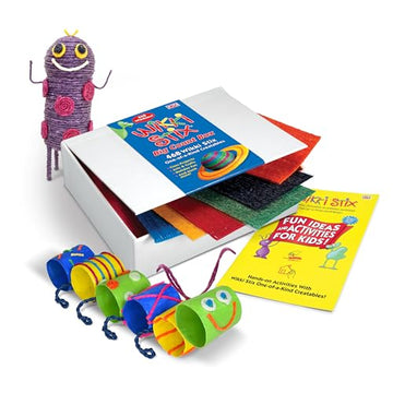 WikkiStix Big Count Box, 468 Wikki Stix - 13 Colors in Cool Storage Box with a 12 Page idea Booklet, Made in The USA