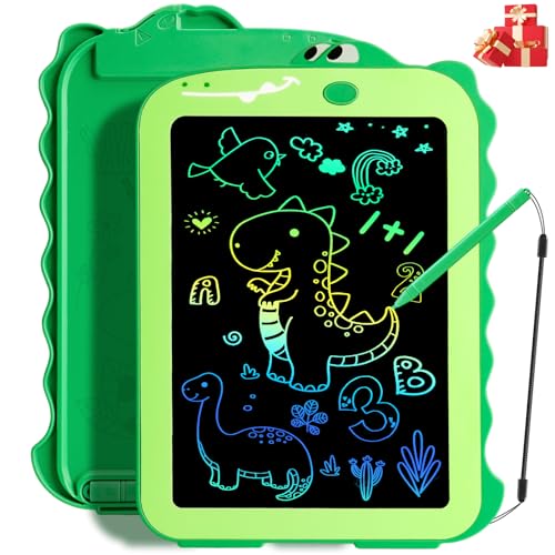 Teriph LCD Writing Tablet for Kids, Colorful Toddlers Toys Drawing Board, Educational Kid Toys, Doodle Pad Dinosaur Toy for 3 4 5 6 7 8 Year Old Boys