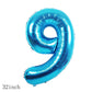 Balloons, 11 pcs Foil Balloons 9 year old for 9st Birthday Party Supplies Decoration? Confetti Balloon Kids Party Balloons Birthday Party Supplies 9