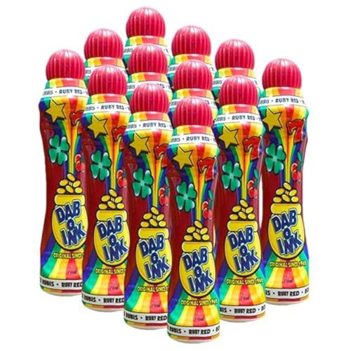 Dab-O-Ink One Dozen 4oz Ruby Red Bingo Dauber