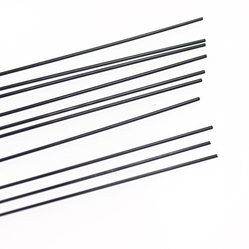 Hobbypark ?1.2mm x L180mm (7.1 inch) Steel Z Pull/Push Rods Parts for RC Airplane Plane Boat Replacement (Pack of 10)