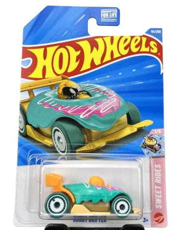 Hot Wheels Donut Drifter [Teal Icing] Sweet Rides 1/5, 54/250, 1:64 Scale Diecast Toy Vehicle
