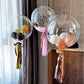 Clear Balloons, 18" Pre Stretched 15 Packs Big Stuffing Crystal Bubble Clear Bobo Balloons for Air or Helium Use