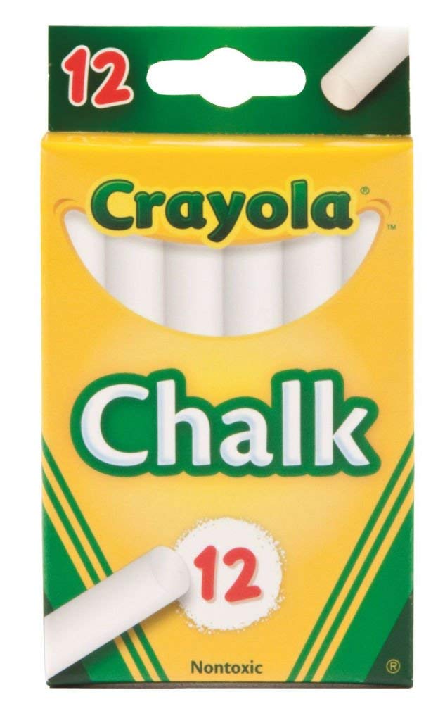 Crayola White Chalk 12 Ea (Pack of 6)