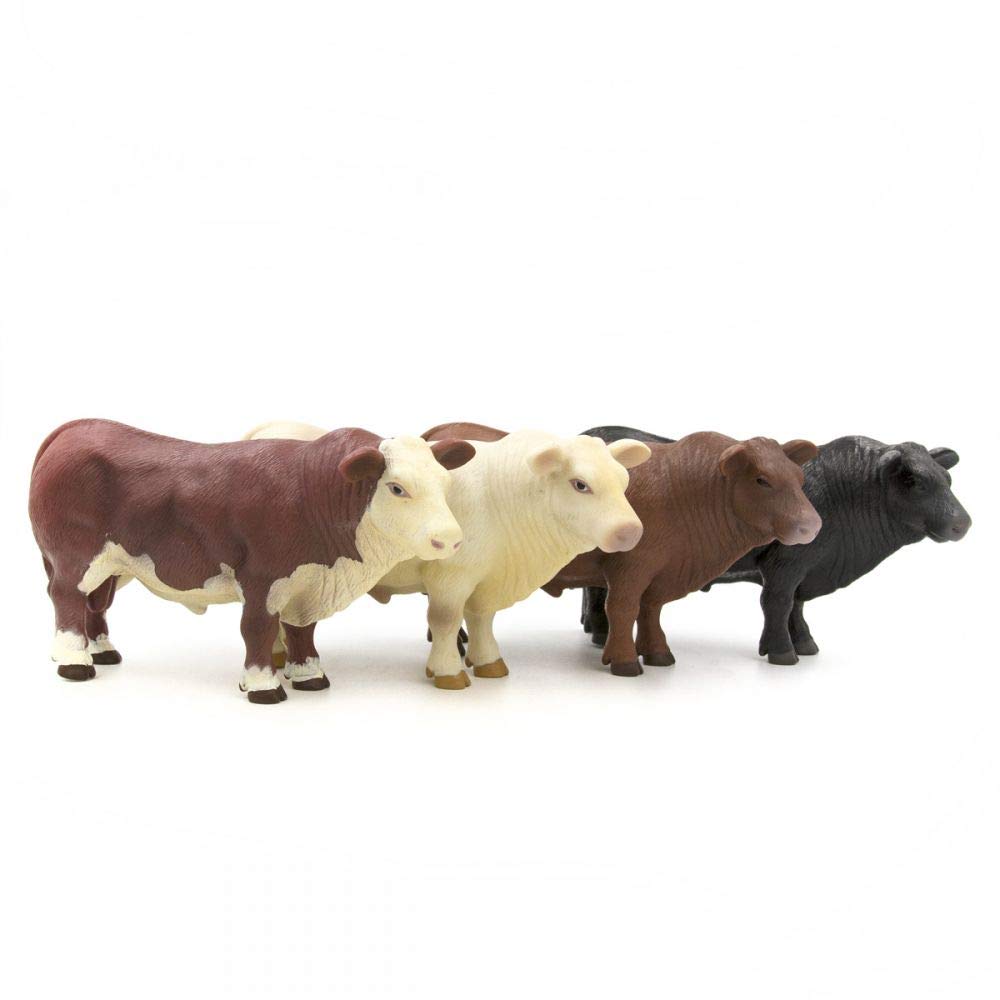 Little Buster Toys Herford Bull - Realistic Bull, 1/16th Scale