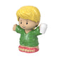 Fisher-Price Little-People Figure - HCG95 ~ Coffee Shop Customer with Long Blonde Ponytail, Dressed in Green and Holding Coffee Cup ~ Works Great with