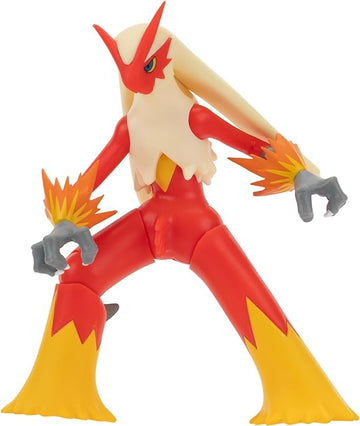 Pokémon Blaziken Battle Feature Figure - 4.5-Inch Blaziken Battle Ready Figure with Leg Kick Attack
