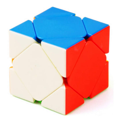 CuberSpeed Skew Ultimate Stickerless Magic Cube Skew Stickerless Speed Cube Puzzle Corner Twist Toys for Kids