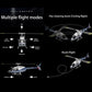 C138 Remote Control Helicopter for Adults, 1:33 Scale Bell206 Helicopter 2.4G 4CH RTF Single Propeller Aileron Free, Six-axis Gyroscope, Modular