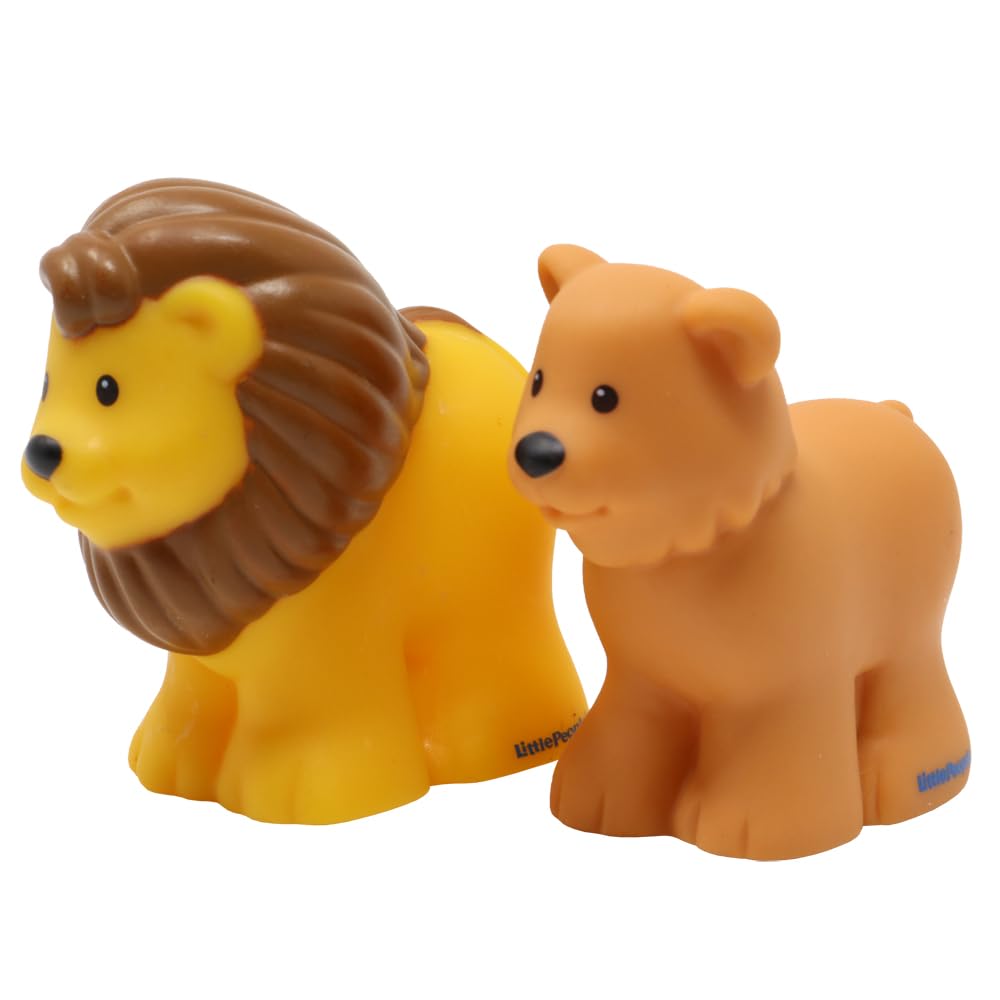 Fisher-Price Replacement Parts Little People Noah's Ark Playset BMM06 - DKV74 - Replacement Pair of Male and Female Lions