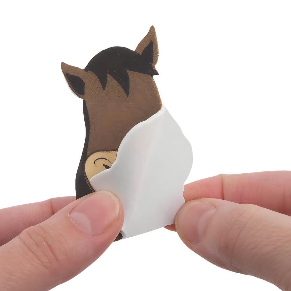 Fun Express Horse Craft Kits for Kids Ages 4-8 - Western Themed DIY Ornament Kit 12 Pack | Kids Arts and Crafts Box with Foam Pieces & Googly Eyes |