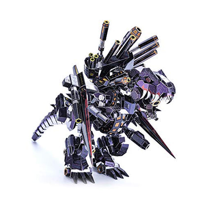 Microworld 3D Metal Model Kits Puzzle, Mechanical Tyrannosaurus Rex Challenge Model Building Kits, Jigsaw Laser Cut Brain Teaser DIY Puzzles