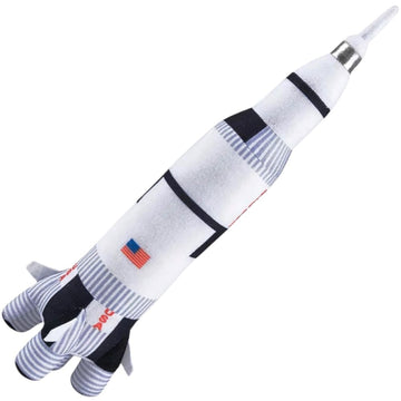 Soft Saturn Rocket Plush Toy - 26? (1 Pc.) - Colorful Printed Space Rocket Plush - Great Gift for Kids, Prize & Space Enthusiasts