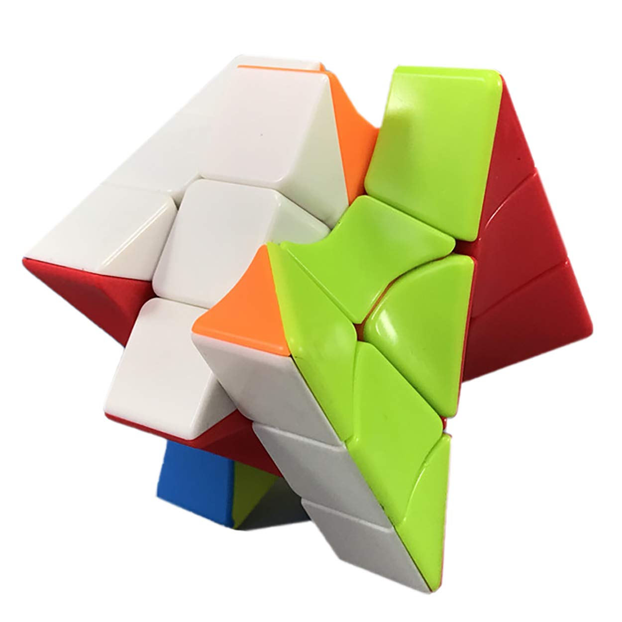 Cube Twist 3x3 Stickerelss Speed Cube Vivid Color Magic Puzzle Toys Puzzle Boxes (Twist 3rd Order Puzzle Boxes)