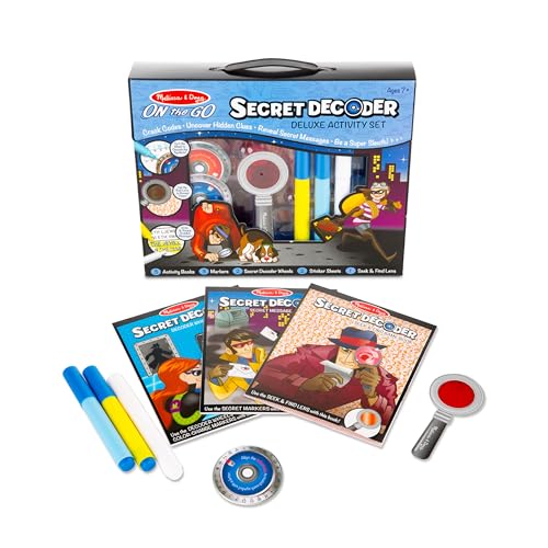 Melissa & Doug On The Go Secret Decoder Deluxe Activity Set and Super Sleuth Toy