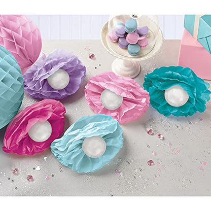 Shimmering Mermaids Centerpiece Kit (Pack of 5) - Eye-catching Decorations for Parties, Baby Showers & Celebrations