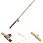 Gold Miniature Fishing Pole, 1/12 Scale Gold Dollhouse Decoration Accessories, Dollhouse Decor for Landscapes and Dioramas