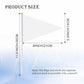 Ckexin 25Pack Solid White Pennant Stick Flag Small Mini Triangle Blank DIY Graffiti Hand Held Flags Decorations 5x8 Inch