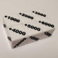 Positive +1000 to +6000 and Negative -1000 to -6000 Counter Dice Compatible with One Piece TCG