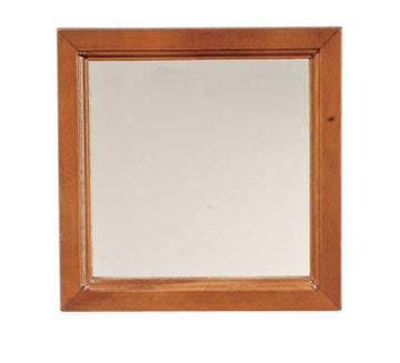 Dollhouse Miniature 1:12 Scale Walnut Mirror #T6770