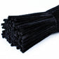 300 Pieces Black Pipe Cleaners Craft Bulk Art Chenille Stems for DIY Project Decorations