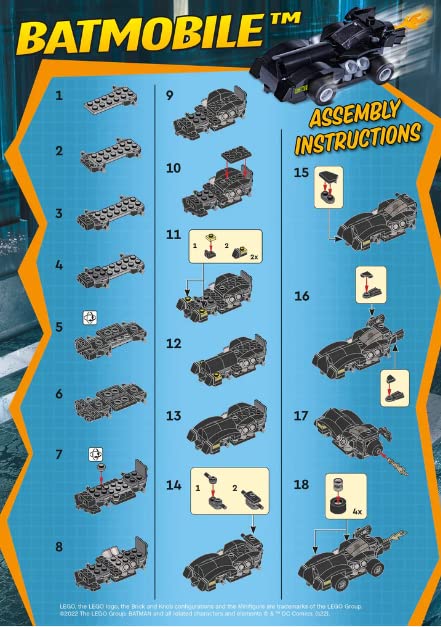 LEGO DC Superheroes Batman: Batmobile Micro Set (53 pcs.)