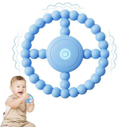 Vibrating Sensory Chew Toy, Teether Teething Toys for Babies6-12 8-18 Months, Sensory Toys for Kids with Autism&Toddler Travel Essential,1-2 Year Old