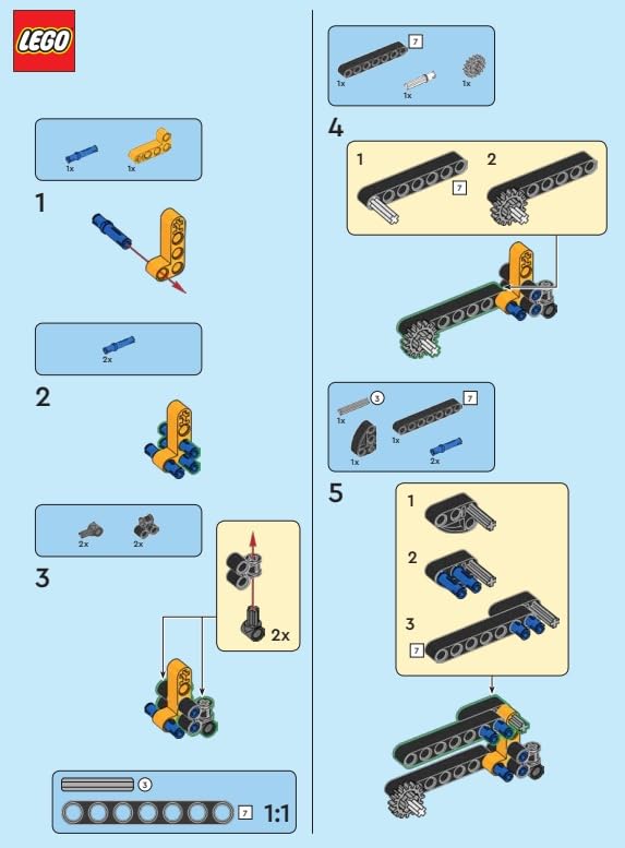 LEGO Technic Mini Set: Combine Harvester Micro Set (80 pcs) Ages 7+