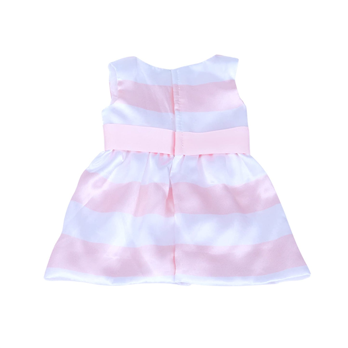 Sophia's Stripe Party Dress and Sandals for 18" Dolls, Pink/White
