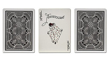 Gamblers Warehouse Aristocrat Bank Note Black Poker Linen Finish Playing Cards Deck