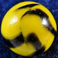 Big Game Toys~1X Bumble BEE Mammoth Marble 1 5/8" (42mm) w/Display Stand Glass Ball Large Huge Yellow Black Shooter Swirl