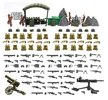 MAGMA BRICK War Equipment and Weapon in World War II Compatible with Building Block Brand Figure