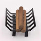SXFSE 1:12 Dollhouse Miniature BBQ Grill Oven Model, Roasting Cart Firewood Rack Holder Cooking Tool Kitchen Accessories