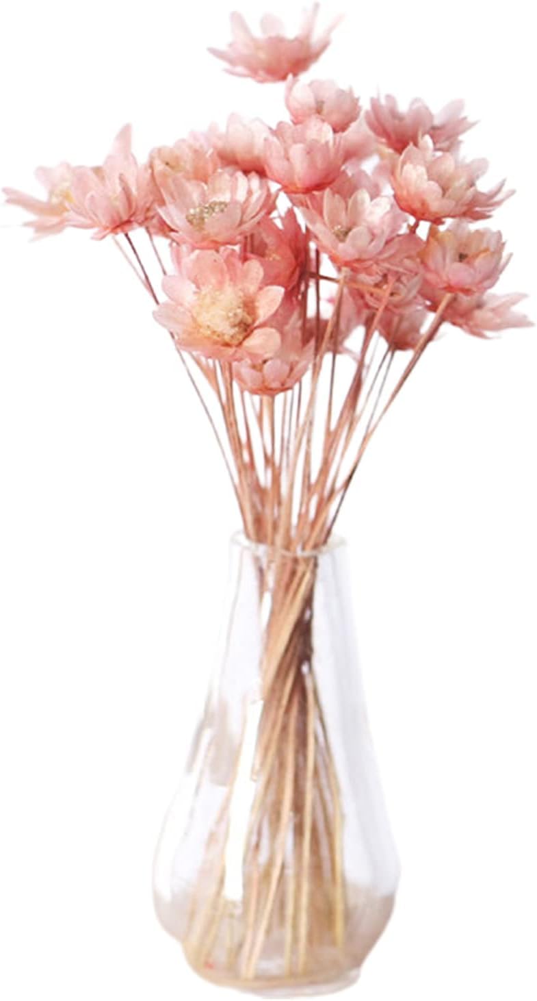 Pink Mini Flower Vase, 1/12 Scale Miniature Dollhouse Accessories Decor, Doll House Mini Flower Bowl Elegant Decoration for Mini Scene Excellent